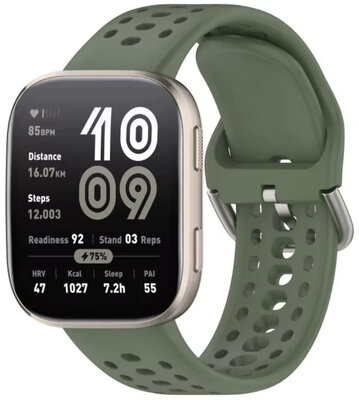 Silikónový remienok Amazfit 22mm, zelený, Quick Release