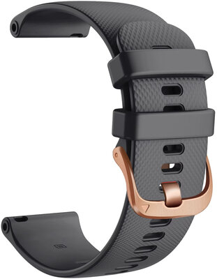 Silikónový remienok Ricardo Aprica 18mm, Black, Quick Release