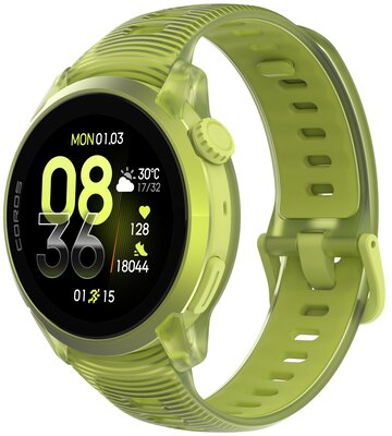 Coros Pace 4 Neon Yellow / Silicone Band