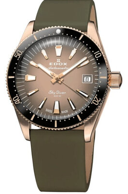 Edox SkyDiver 38 Date Automatic 80131-37rnc-vdbei (+ náhradný remienok)