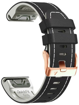 Kožený remienok Ricardo Sansicario 20mm, Black, QuickFit