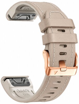 Kožený remienok Ricardo Sansicario 20mm, Gray, QuickFit