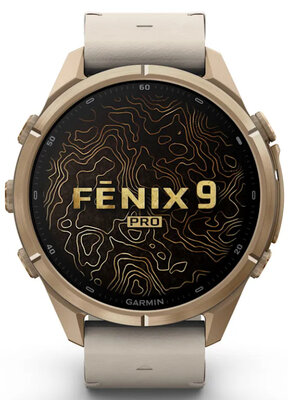 (SK) Garmin Fenix 9 Pro AMOLED 43mm, inReach, Autumn Gold Titanium/Bone (Premium) (+ náhradný remienok)