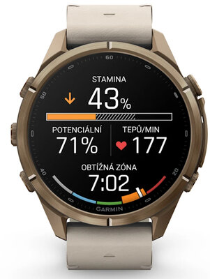 (SK) Garmin Fenix 9 Pro AMOLED 43mm, inReach, Autumn Gold Titanium/Bone (Premium) (+ náhradný remienok)