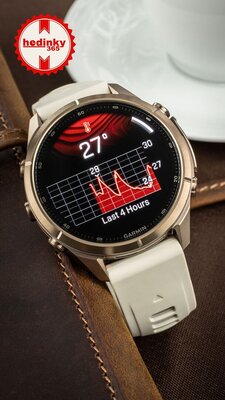 Garmin Fenix 9 Pro AMOLED 43mm, inReach, Autumn Gold Titanium Cream/French Gray