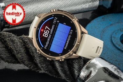 Garmin Fenix 9 Pro AMOLED 43mm, inReach, Autumn Gold Titanium Cream/French Gray