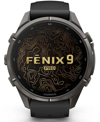 Garmin Fenix 9 Pro AMOLED 43mm, inReach, Carbon Gray DLC Titanium Black/Pebble Gray