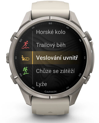 (SK) Garmin Fenix 9 Pro AMOLED 43mm, inReach, Titanium Fog Gray/Dark Sandstone