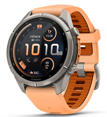Garmin Fenix 9 Pro AMOLED 43mm, inReach, Titanium Shell Pink/Autumn Orange
