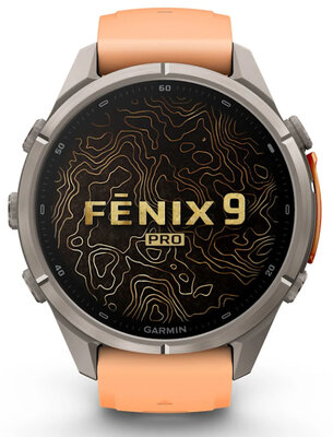 Garmin Fenix 9 Pro AMOLED 43mm, inReach, Titanium Shell Pink/Autumn Orange