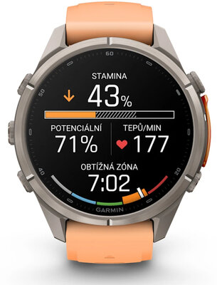 Garmin Fenix 9 Pro AMOLED 43mm, inReach, Titanium Shell Pink/Autumn Orange