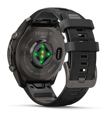 Garmin Fenix 9 Pro AMOLED 47mm, Carbon Gray DLC Titanium Black/Pebble Gray
