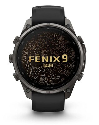 Garmin Fenix 9 Pro AMOLED 47mm, inReach, Carbon Gray DLC Titanium Black/Pebble Gray