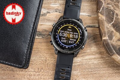 Garmin Fenix 9 Pro AMOLED 47mm, inReach, Carbon Gray DLC Titanium Black/Pebble Gray