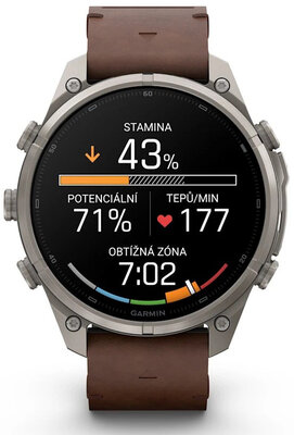 (SK) Garmin Fenix 9 Pro AMOLED 47mm, inReach, Titanium Walnut (Premium) (+ náhradný remienok)