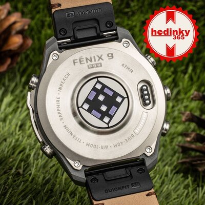 (SK) Garmin Fenix 9 Pro AMOLED 47mm, inReach, Titanium Walnut (Premium) (+ náhradný remienok)