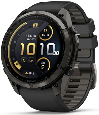 Garmin Fenix 9 Pro AMOLED 51mm, inReach, Carbon Gray DLC Titanium Black/Pebble Gray