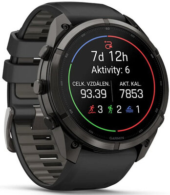 Garmin Fenix 9 Pro AMOLED 51mm, inReach, Carbon Gray DLC Titanium Black/Pebble Gray