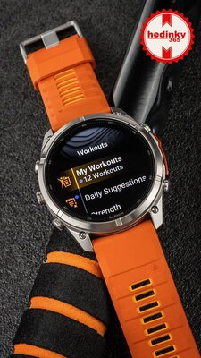 Garmin Fenix 9 Pro AMOLED 51mm, inReach, Titanium Autumn Orange/Spark Orange