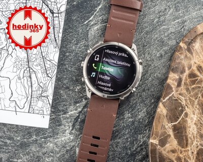 Garmin Fenix 9 Pro AMOLED 51mm, inReach, Titanium Walnut (Premium) (+ náhradný remienok)