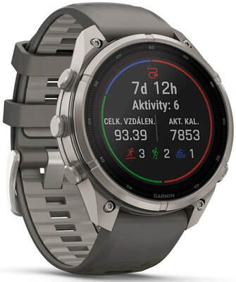 Garmin Fenix 9 Pro Solar 47mm, inReach, Titanium Pebble Gray