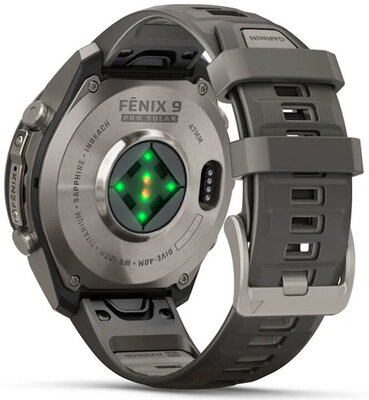Garmin Fenix 9 Pro Solar 47mm, inReach, Titanium Pebble Gray