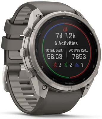 Garmin Fenix 9 Pro Solar 51mm, inReach, Titanium Pebble Gray