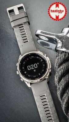 Garmin Fenix 9 Pro Solar 51mm, inReach, Titanium Pebble Gray