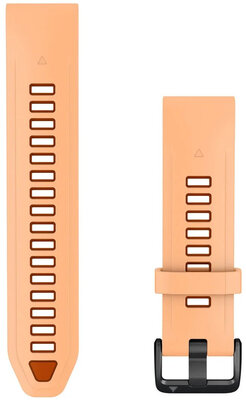 Silikonový řemínek Garmin 20mm, Shell Pink/Autumn Orange, QuickFit, 312094
