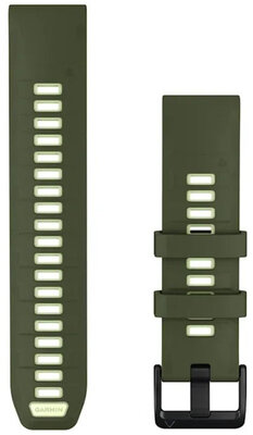 Silikonový řemínek Garmin 22mm, Olive Drab/Citron, QuickFit, 010-14507-01