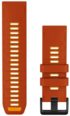 Silikonový řemínek Garmin 26mm, Autumn Orange/Spark Orange, QuickFit, 010-14508-03