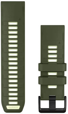 Silikonový řemínek Garmin 26mm, Olive Drab/Citron, QuickFit, 010-14508-01