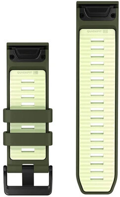 Silikonový řemínek Garmin 26mm, Olive Drab/Citron, QuickFit, 010-14508-01