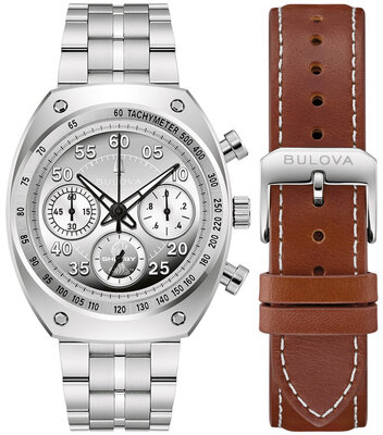 Bulova Archive Series "Shelby" Racer Chronograph Quartz 96K118 Limited Edition 9999pcs (+ náhradný remienok)