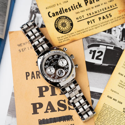 Bulova Archive Series "Shelby" Racer Chronograph Quartz 96K118 Limited Edition 9999pcs (+ náhradný remienok)