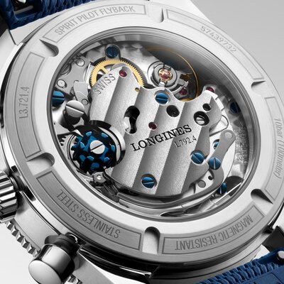 Longines Spirit Pilot Flyback Manual Flyback Chronograph Chronometr L3.721.4.93.9