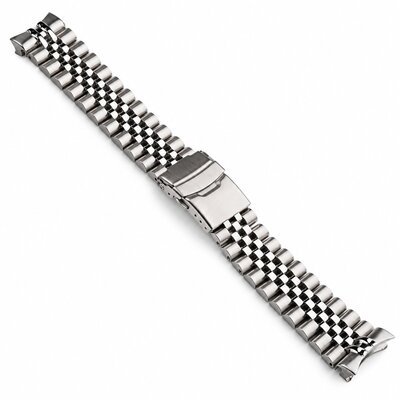 Oceľový náramok Ricardo Jesolo premium 22mm (pro Seiko 5 Sports SRPD series), Silver