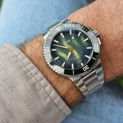 Oris Aquis Date Automatic 01 733 7787 4187-Set Kelp Forest Limited Edition 1000pcs