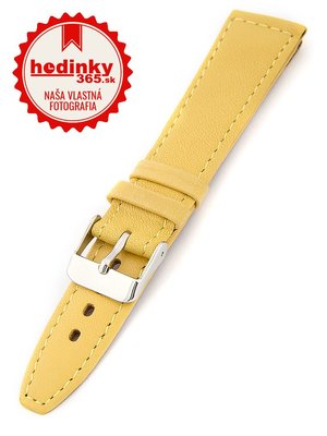 Dámsky kožený žltý remienok k hodinkám W-309-E
