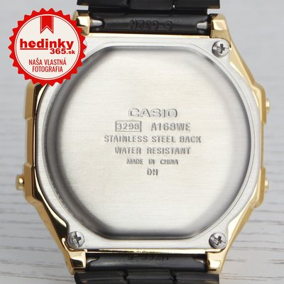 Casio Vintage A168WEGB-1BEF Black & Gold Special Edition