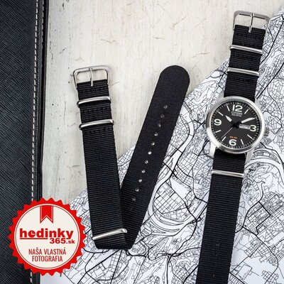 Nylonový remienok Ricardo, čierny, NATO