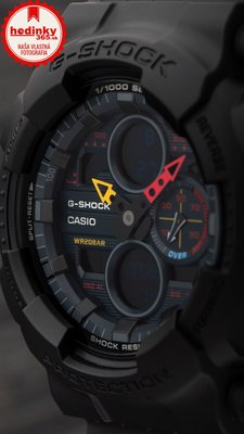 Casio G-Shock Original GA-140BMC-1AER Black x Neon "Neo Tokyo" Series