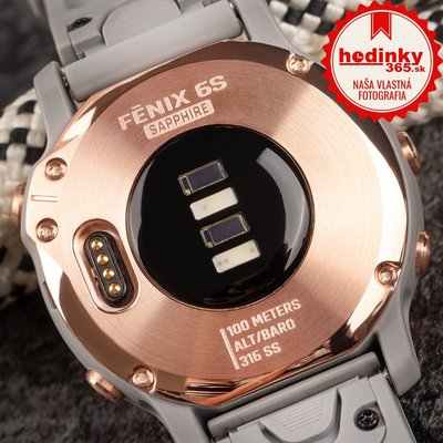 Garmin Fenix 6S PRO Sapphire, RoseGold/Gray Band (MAP/Music)