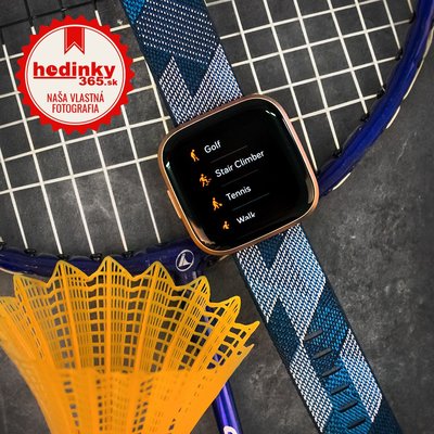 Fitbit Versa 2 Special Edition (NFC) - Navy & Pink Woven FB507RGNV