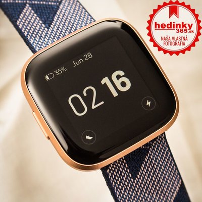 Fitbit Versa 2 Special Edition (NFC) - Navy & Pink Woven FB507RGNV