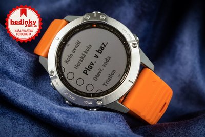 Garmin Fenix 6 PRO Sapphire, Titanium/Orange Band (MAP/Music)