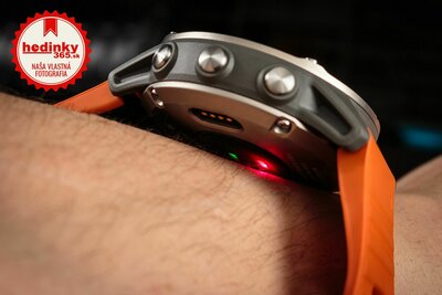 Garmin Fenix 6 PRO Sapphire, Titanium/Orange Band (MAP/Music)