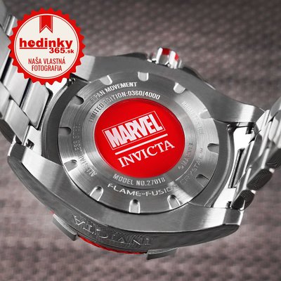 Invicta Marvel Lady Quartz 44mm 27018 Captain America Limited Edition 4000pcs