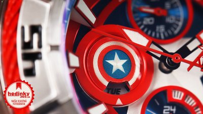 Invicta Marvel Lady Quartz 44mm 27018 Captain America Limited Edition 4000pcs