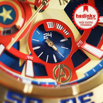 Invicta Marvel Lady Quartz 44mm 27019 Captain America Limited Edition 4000pcs